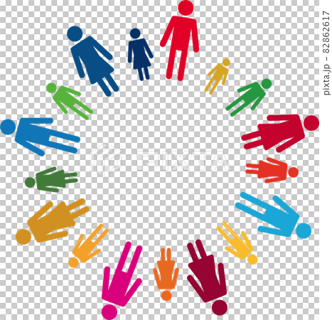 SDGs　人々のイメージイラスト 82862617