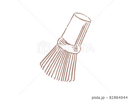茶道具である茶筅の線画イラスト 茶道具である茶筅の線画イラスト 82864044