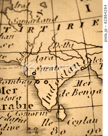 アンティークの古地図 インド アンティークの古地図 インド 82864264