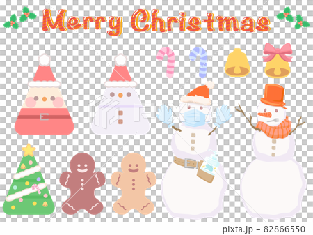 Christmas simple and cute illustration set Christmas simple and cute illustration set 82866550