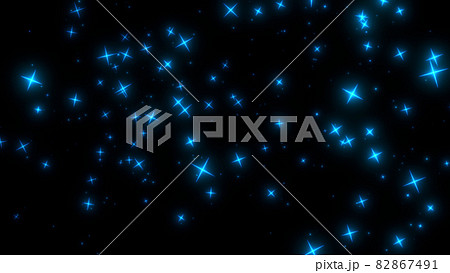 十字パーティクルのキラキラしたイメージ 82867491