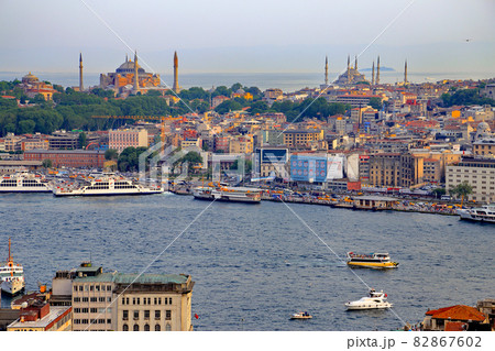 トルコイスタンブールガラタ棟から見た市街地(トルコ旅行No.34) 82867602