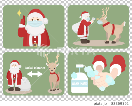 Christmas infection control - Stock Illustration [82869591] - PIXTA