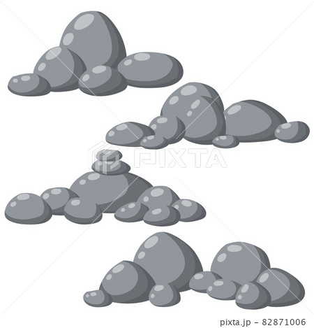 Natural wall stones and smooth and rounded grey rocks. Natural wall stones and smooth and rounded grey rocks. 82871006