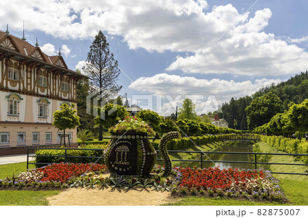 Luhacovice, picturesque spa town in Southern Moravia, Czech Republic 82875007
