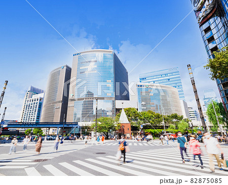 休日の銀座 数寄屋橋 休日の銀座 数寄屋橋 82875085