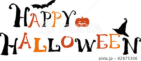 手書きのHAPPY HALLOWEENという文字 82875306