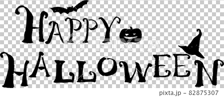 手書きのHAPPY HALLOWEENという文字 82875307