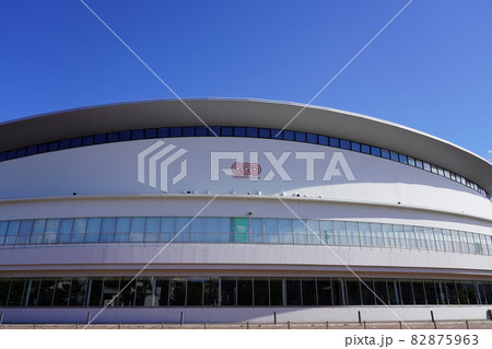 誰もいない函館アリーナ前 82875963