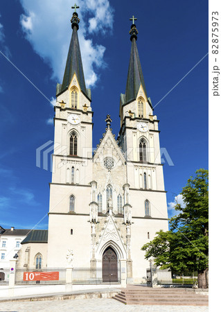 Church of Admont Abbey in the neo-Gothic style, Admont, Styria, Austria Church of Admont Abbey in the neo-Gothic style, Admont, Styria, Austria 82875973