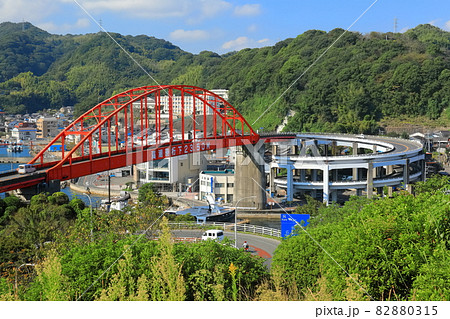 【広島県】晴天下の音戸大橋 【広島県】晴天下の音戸大橋 82880315
