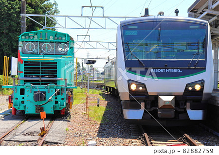 リゾートビューふるさと & 保守用車(大糸線 穂高駅) リゾートビューふるさと & 保守用車(大糸線 穂高駅) 82882759