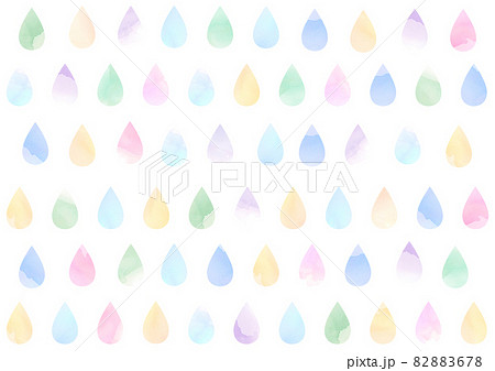 水彩のしずく柄背景のイラスト素材 [82883678] - PIXTA