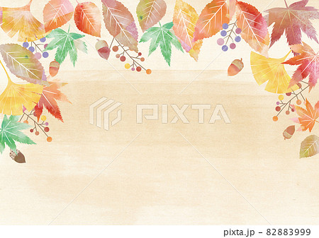 紅葉_水彩_和紙背景995 紅葉_水彩_和紙背景995 82883999