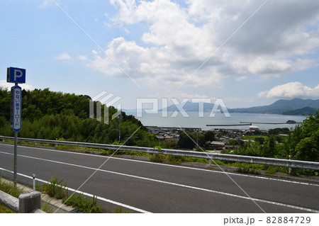 柳井市「やない美ゅーロード」から望む室津半島 82884729