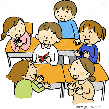 折り紙を折る小学生とグループの子どもたちのイラスト素材 48 折り紙を折る小学生とグループの子どもたちのイラスト素材 48