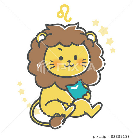 シンプルでかわいい獅子座のイラスト 82885153