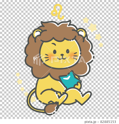 シンプルでかわいい獅子座のイラスト 82885153