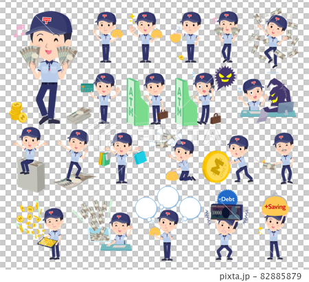 設置金錢和經濟的郵差人 82885879