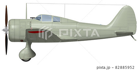 九七式戦闘機のイラスト素材 5952