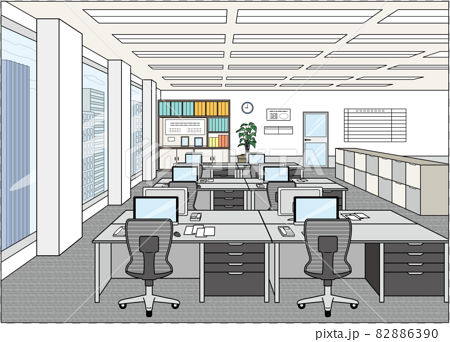 Background Of The Office Office Office Stock Illustration 6390