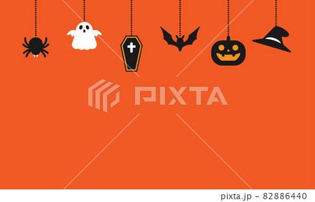 ハロウィンの飾り 背景 ハロウィンの飾り 背景 82886440