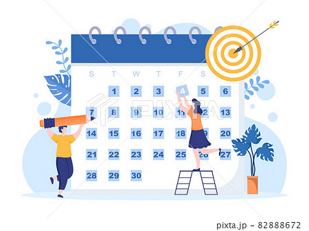 Cute monthly calendar template with cozy autumn - Stock Illustration  [103347230] - PIXTA