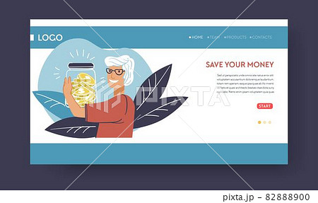 Save your money, person with financial assets 82888900