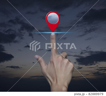 Map pointer navigation concept Map pointer navigation concept 82889979