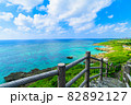 沖縄県宮古島、イムギャーマリンガーデンからの風景 82892127