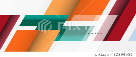 Background. Geometric diagonal square shapes and lines abstract composition. Vector illustration for wallpaper banner background or landing page 82894959