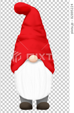 Scandinavian forest fairy simple tontou (Tomte, Nisse) material red 82895224