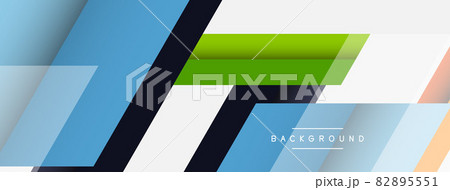 Background. Geometric diagonal square shapes and lines abstract composition. Vector illustration for wallpaper banner background or landing page 82895551