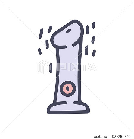 vibrator dildo color vector doodle simple icon 82896976