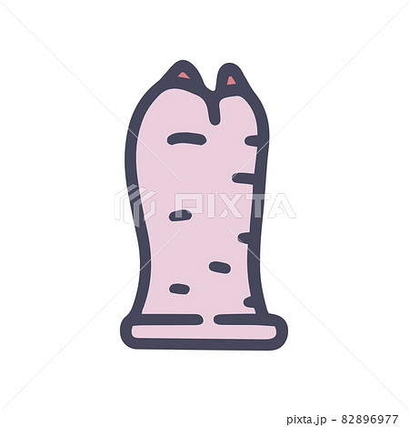 male mastrubator color vector doodle simple icon 82896977