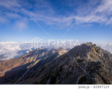 立山連峰の縦走路 82897124