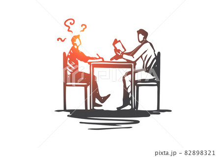 Delayed, speech, development, child, problem concept. Hand drawn isolated vector. 82898321