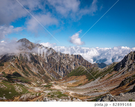 秋晴れの剱岳と美しい雲海 秋晴れの剱岳と美しい雲海 82899168