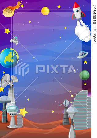 A banner outer space scence background A banner outer space scence background 82899867