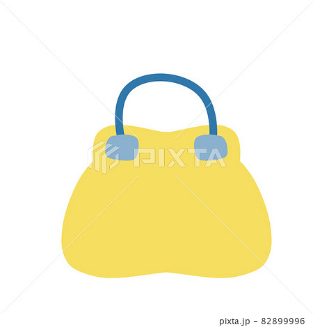 Women bag. Flat handbag. Stylish purse. Personal accessory. Cartoon illustration isolated on white Women bag. Flat handbag. Stylish purse. Personal accessory. Cartoon illustration isolated on white 82899996