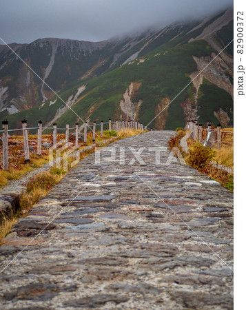 立山の室堂平の登山道 立山の室堂平の登山道 82900372
