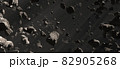 Asteroids Fields Collision in Deep Space Panoramic 82905268