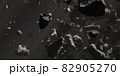 Asteroids Field Close view Panoramic 82905270