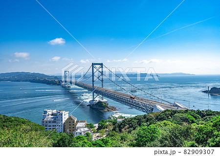 大鳴門橋と鳴門海峡 大鳴門橋と鳴門海峡 82909307