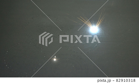3D printer prints object from metal powder. 3D printer prints object from metal powder. 82910318