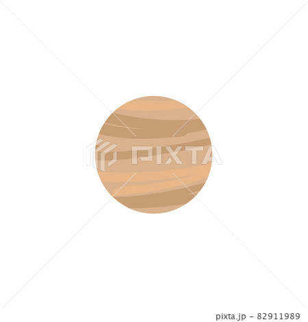 Simple cartoon icon or symbol of planet flat vector illustration isolated. Simple cartoon icon or symbol of planet flat vector illustration isolated. 82911989