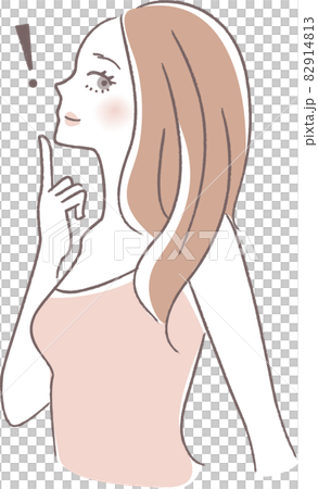 女性の美容系に使える手書きタッチのベクターイラスト 82914813