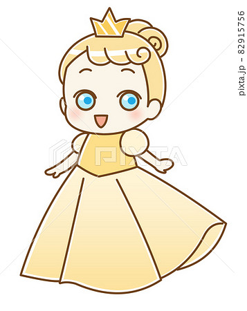 かわいいお姫様　イエロー 82915756
