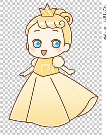 かわいいお姫様　イエロー 82915756