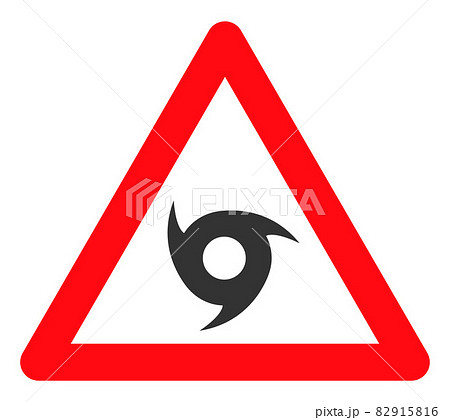 Tornado Warning - Vector Icon Illustration Tornado Warning - Vector Icon Illustration 82915816